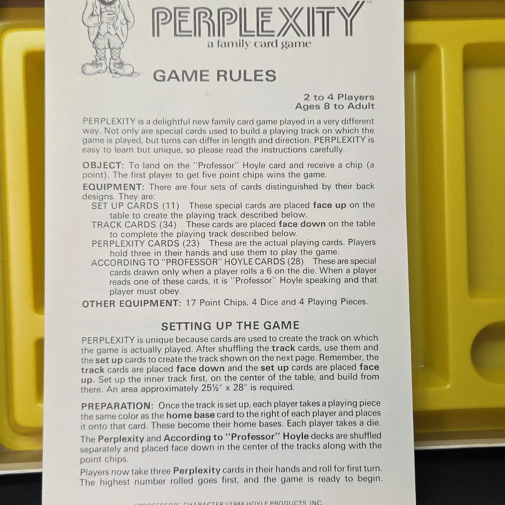 1984 Vintage Hoyle Perplexity Card Game, Vintage RACK-O Card Game  Milton Bradle